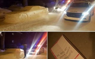 Snow Car Prank in Montreal